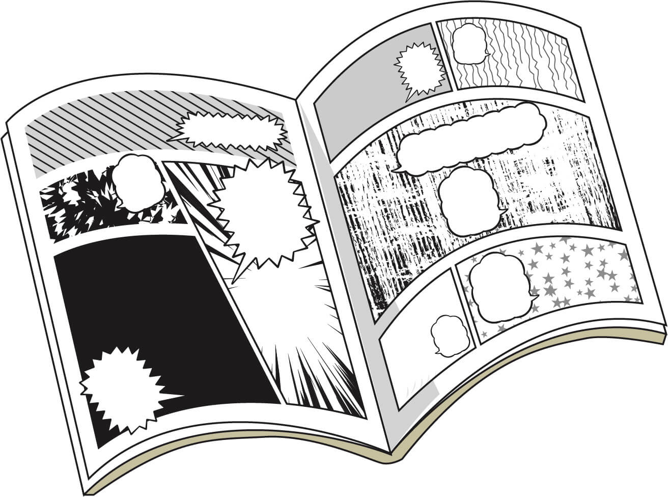 ４コマ漫画コミック雑誌のイメージ